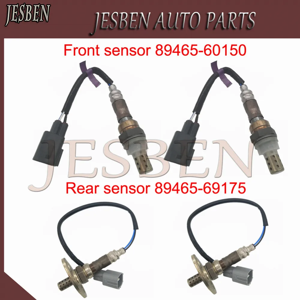 

4PCS 89465-60150 89465-69175 Front & Rear Lambda O2 Oxygen sensor For Toyota Land Cruiser 100 Lexus LX470 4.7L 2002-2007 2UZFE