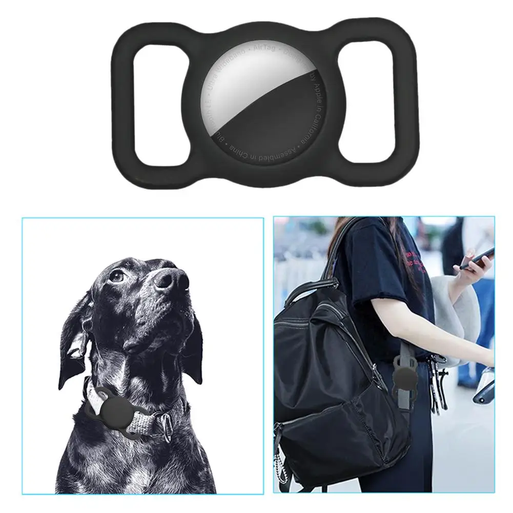 Gps locator Protective Airtag Case for Airtags Tracking Silicone Case for Pet Dog Cat Soft Anti-loss Apple Airtags Cover key finder anti lost tracker anti lose tracker item locator anti lost locator key chain locator