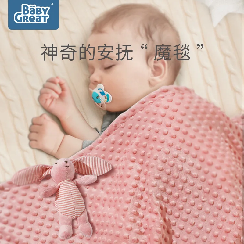 

Babygreat Peas Blanket Pacify Newborn Infant Blanket Baby Blanket Four Seasons Airable Blanket