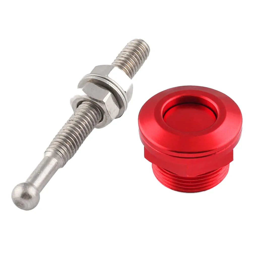 High Quality 22mm Push Button Quick Release Bonnet Hood Pins Latch Red