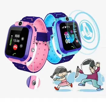 

Q12 Children's Smart Watch SOS Phone Watch Smartwatch For Kids With Sim Card Photo Waterproof IP67 Kids Gift For IOS Android