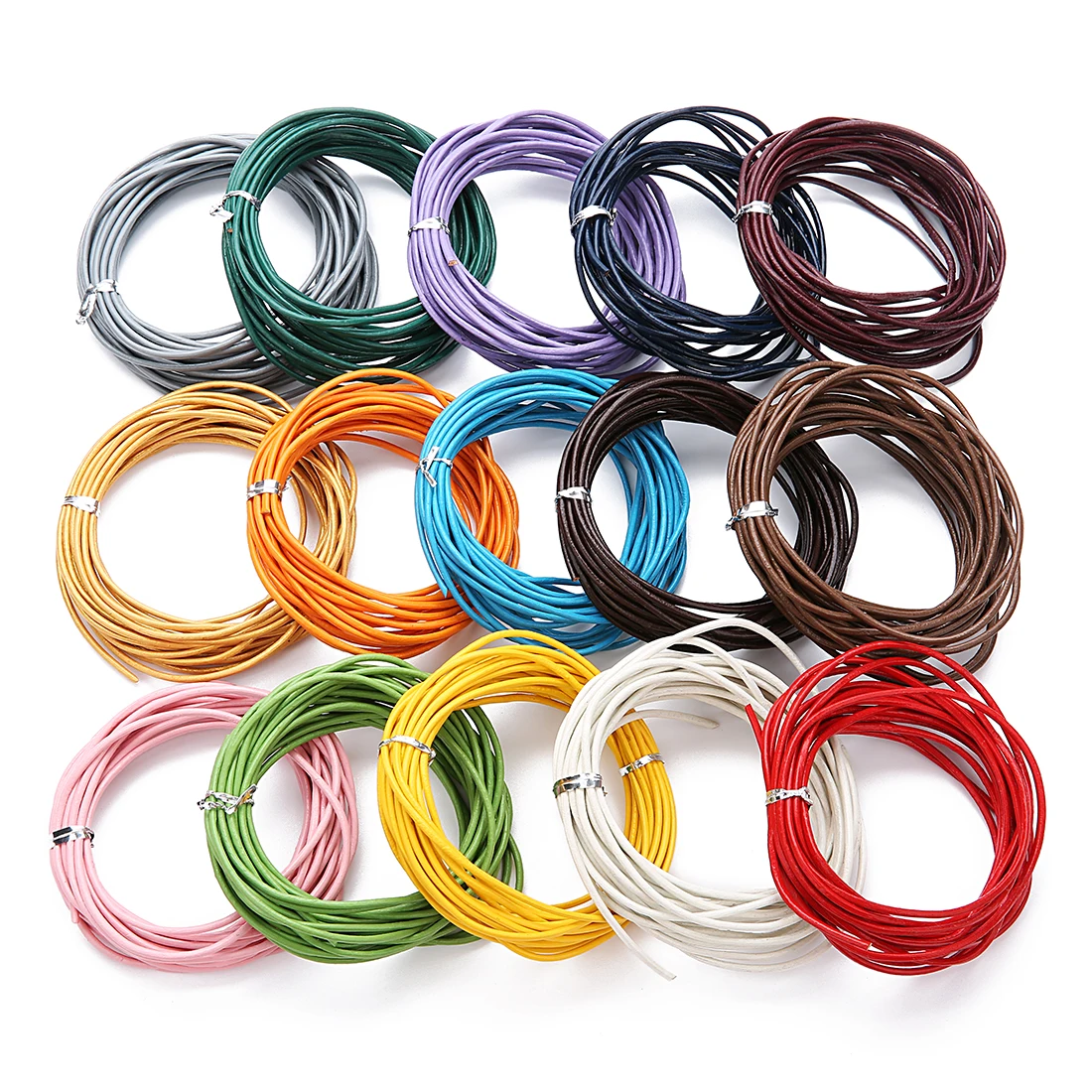 10M Real Leather Cord Thread Jewelry Necklace Bracelet Making 1/1.5/2/3mm 