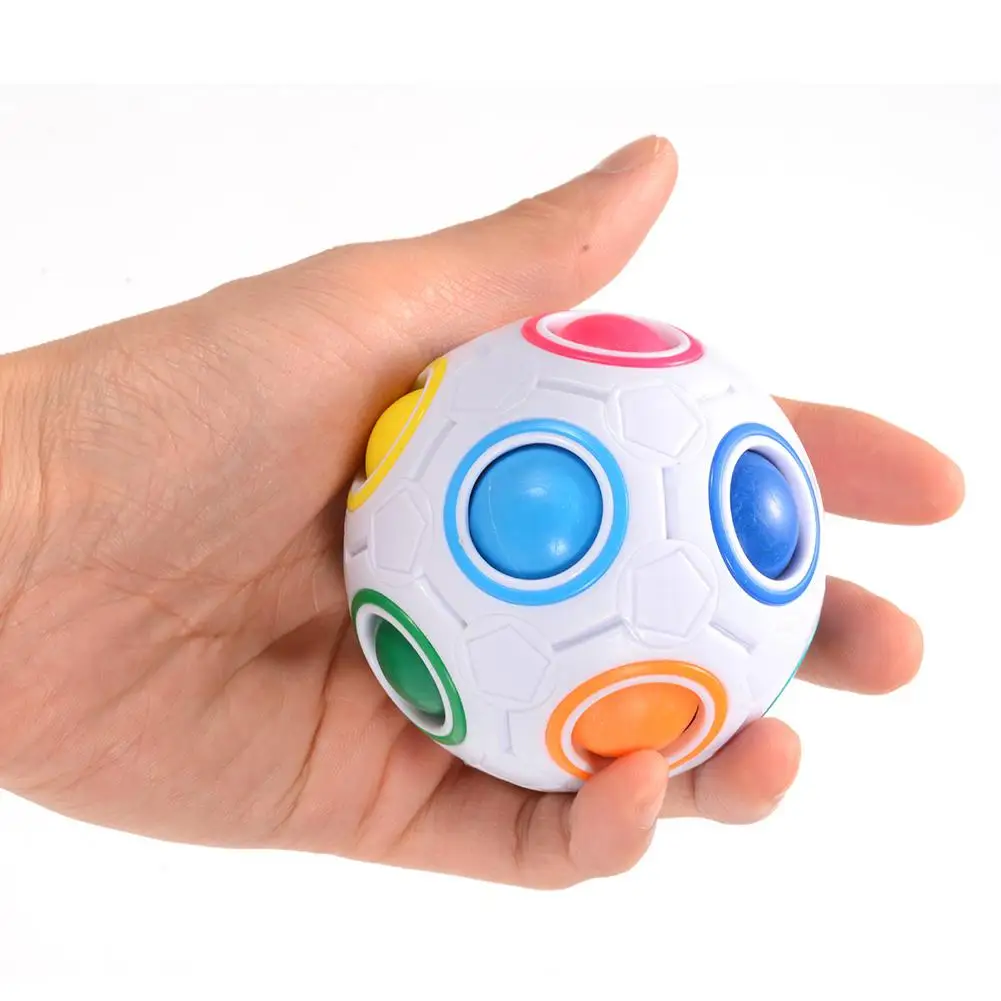 Kuulee Challenging Puzzle Ball speed Cube-11 цветов радуги, чтобы решить
