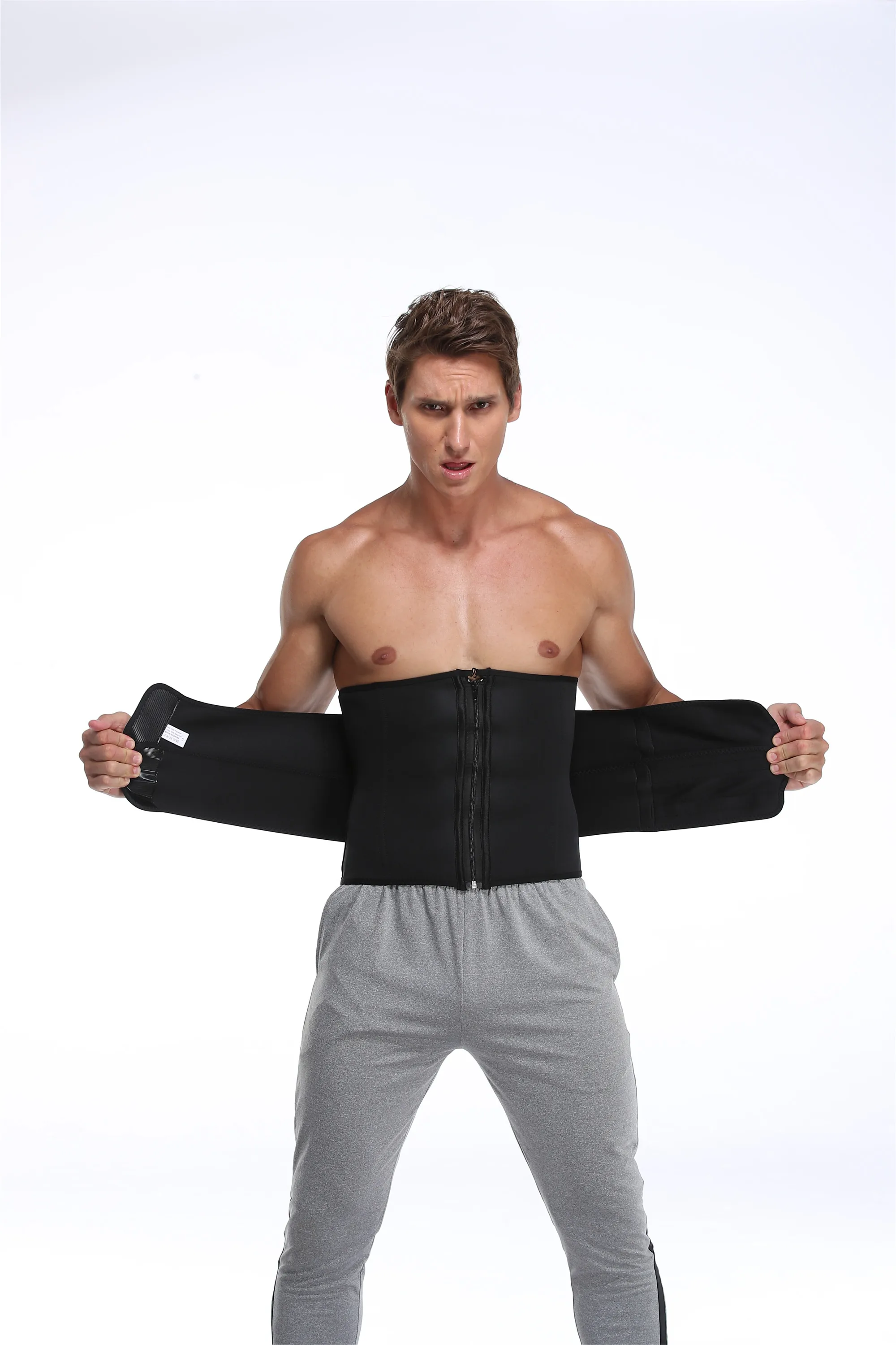 Women&Men Waist Trainer Belt Tummy Control Workout Waist Sauna Sweat Girdle Sport Waist Trimmer Slim Belly Band Slim Fat Burn