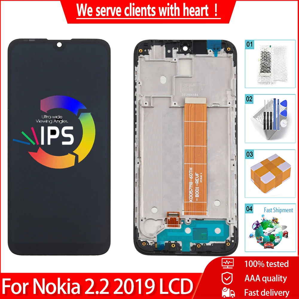 the best screen for lcd phones android 5.71" For NOKIA 2.2 LCD Touch Screen With Frame Digitizer Assembly Replacement For Nokia N.2. TA-1179 TA-1183 TA-1188 TA-1191LCD the best screen for lcd phones mini