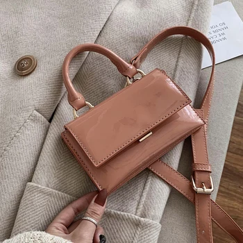 

High Quality Crossbody Bags For Women Luxury Handbags Female Shoulder Messenger Bag Designer Patent Leather Waist Bag sac a main
