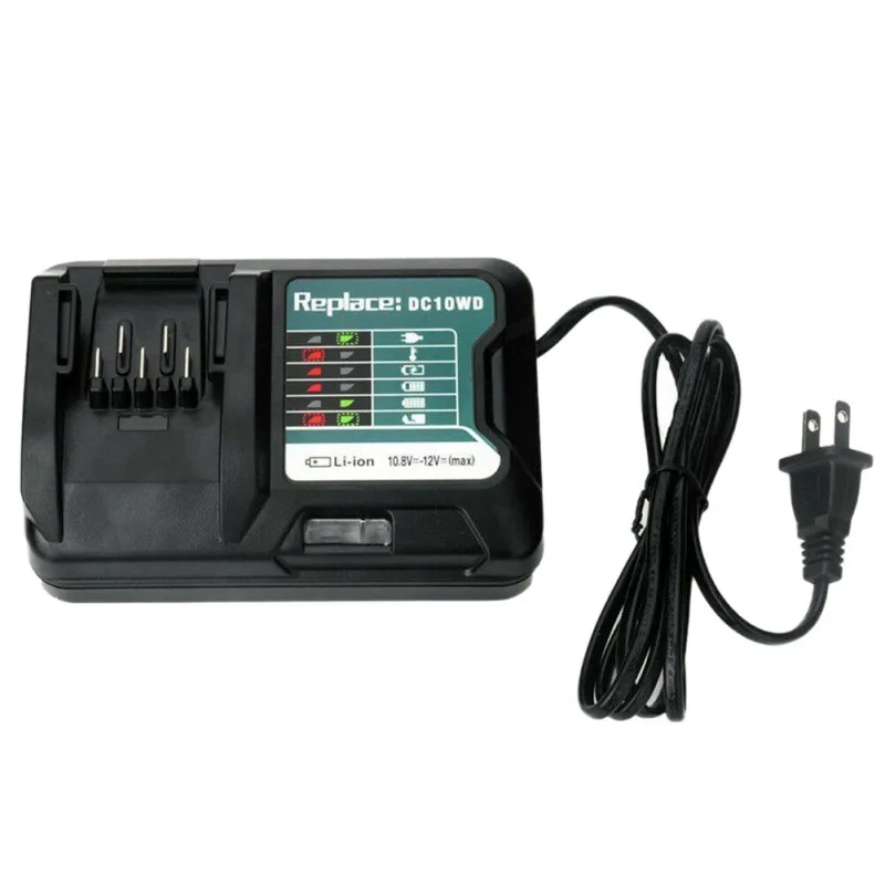 Быстрое литиевое зарядное устройство для Makita 10,8 V 12V DC10WD BL1015 DC10WD/DC10SB/DC10WC 100-240V зарядное устройство