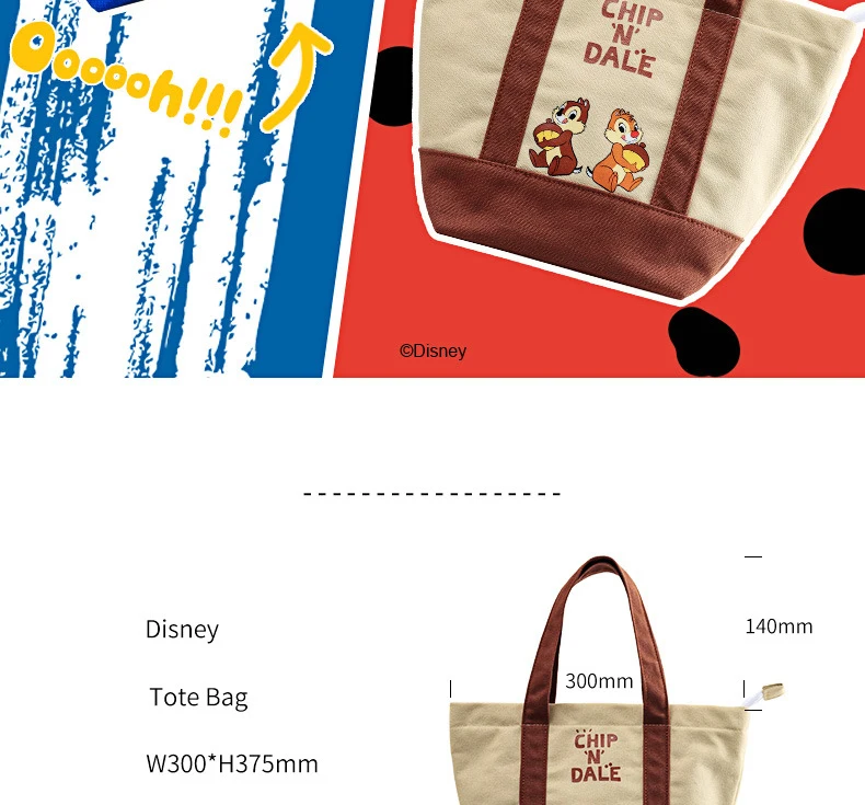 Pato Donald Anime Impressão Canvas Bag, Desenhos