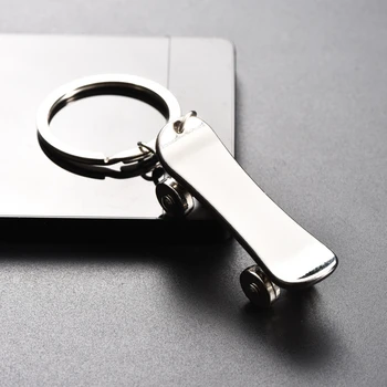 

Keychain Car Keyring Stainless Steel Car Key Ring High-grade Simulation Scooter Key Chain Auto Key Holder Keyfob Pendant Gift