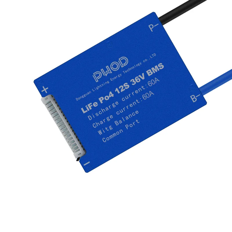 12S 36V LiFePo4 Smart BMS 15A 20A 30A 40A 50A 60A с многофункциональной защитой для электровелосипеда