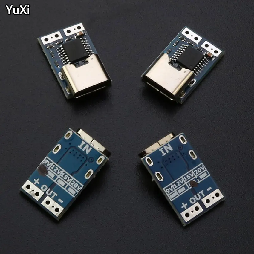 YUXI 1PCS Type-C PD Decoy Module PD23.0 to DC Trigger Extension Cable QC4 Charger 9V 12V 15V 20V PDC004-PD | Обустройство дома