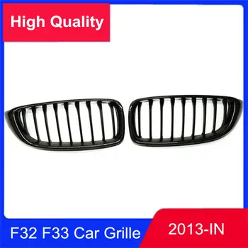 

Pair 13-IN Year Glossy Black 1-Slat Car Front Kidney Grill Grille For B M W 4 Series F32 F33 F36 F80 F82 F83 ABS Mesh Grille