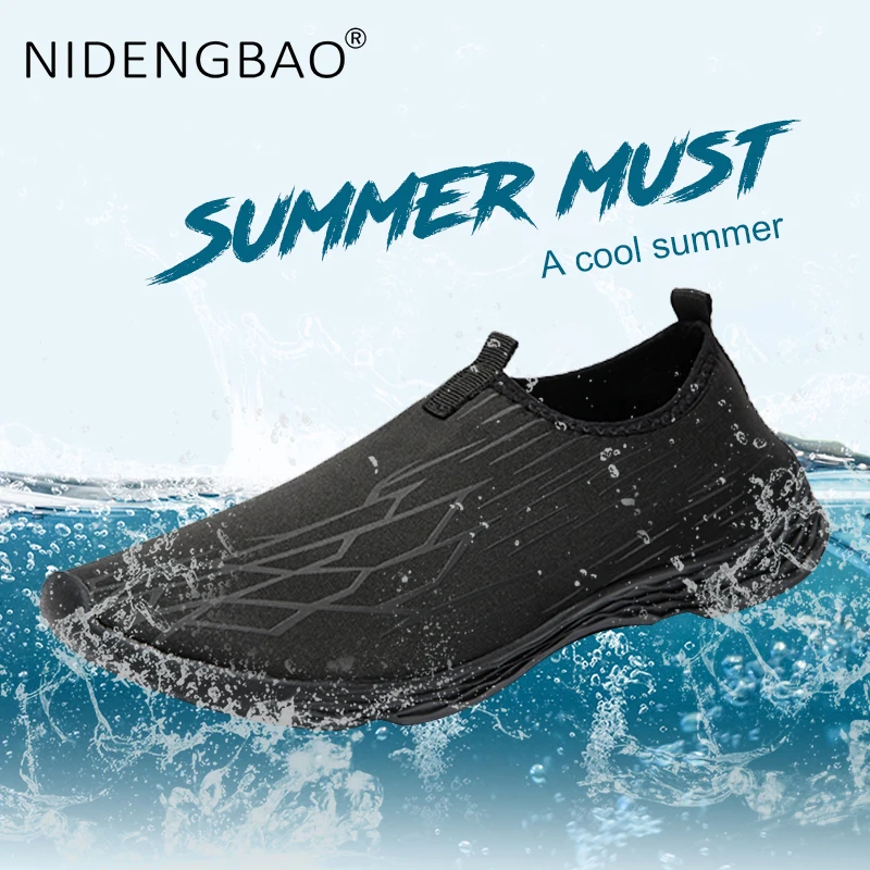 

Men Shoes Outdoor Water Sneakers Breathable Aqua Socks Summer Beach Barefoot Swimming Shoes Men Plus Size Light Upstream Shoes