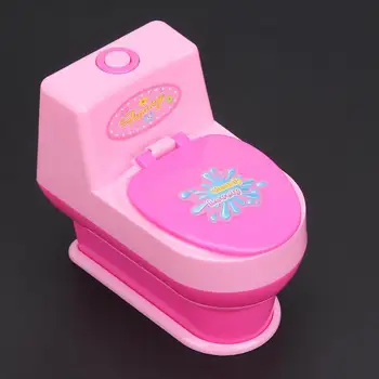 

Adorable Miniature Toilet Mini Simulation Kids Toys Children Pretend Play House Miniaturas Toilet Toys For Children 2020