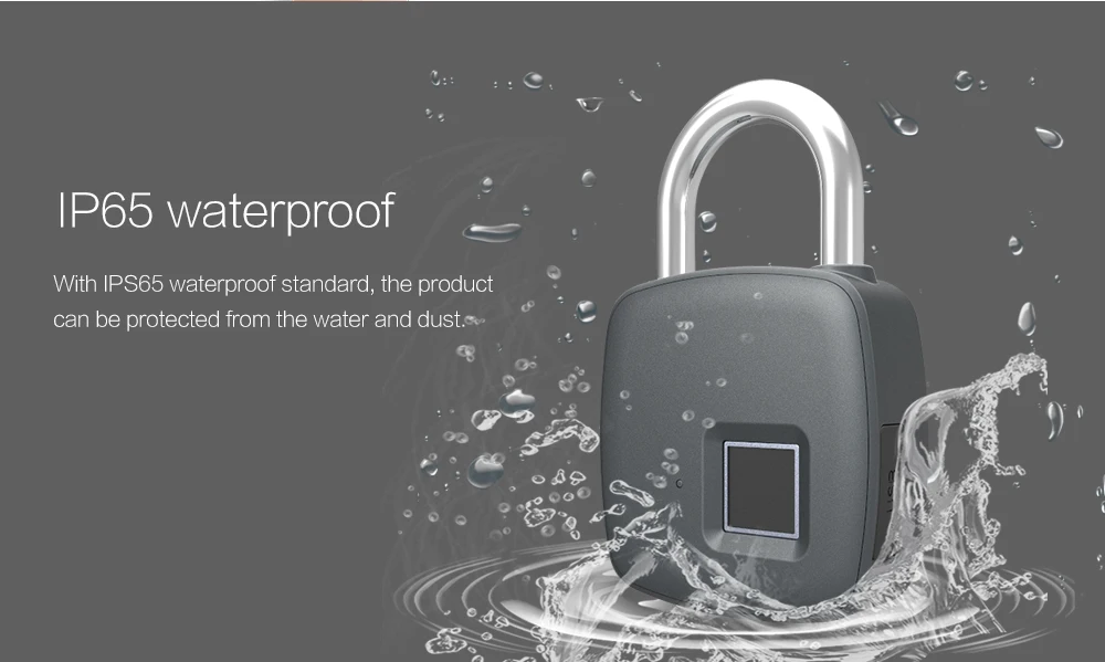 Безопасный умный дверной замок с отпечатком пальца IP65 Grace водонепроницаемый интеллектуальный замок квадратный металлический сплав цинка