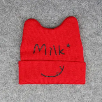 

OUTAD Baby Hat NEWborn Infant Baby Cotton Letter print Caps Hats For Baby Boys Girls Knitted Beanies Caps Baby Accessories NEW