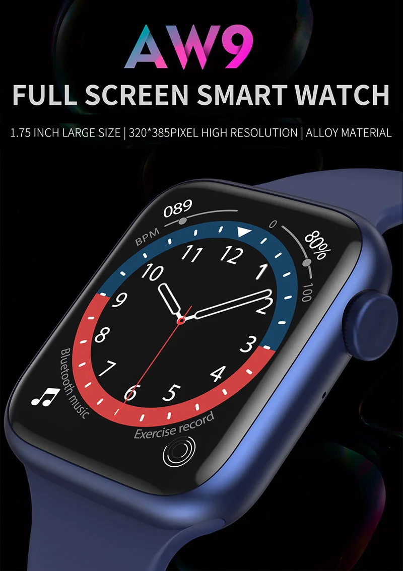 Aw9 smartwatch 2021 Clearance