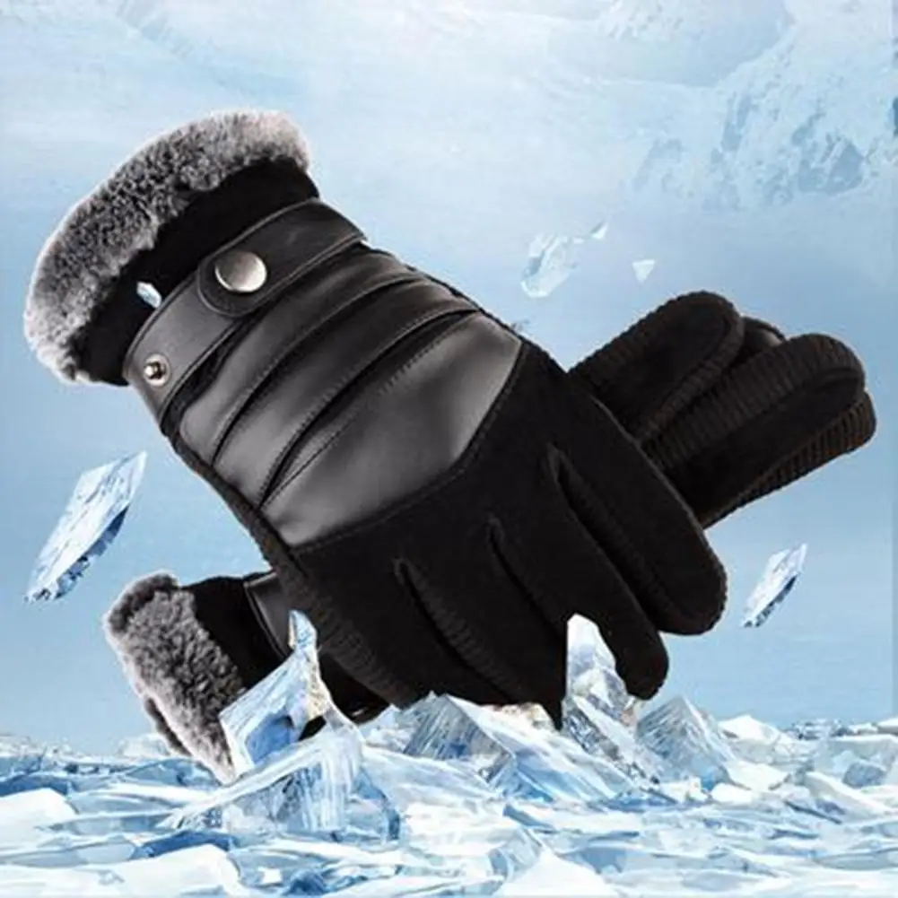 

Motorcycle Windproof Touch Screen Thicken Warm Thermal Driving Gloves Cycling Gloves Keep Warm in Winter Motorcyle Accessories