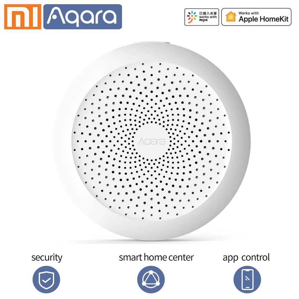 Aqara шлюз Aqara концентратор mi шлюз приложение управление Wi-Fi Zigbee с RGB светодиодный светильник для Apple Homekit Xiao mi умный дом