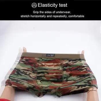 

Printed Camouflage Men's Underwear Modal Breathable Waist Comfortable Cotton Home Mid Underpants Panties Boxers Boxers Prin P3S2