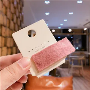 Dark pink rectangle Твердая войлочная ткань, детские заколки для волос, модные заколки для волос BB, заколки для девочек, детские боковые заколки для волос аксессуары - Цвет: Dark pink rectangle