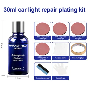 

Car Headlight Maintenance Clean Retreading Agent Spray Polish Repair Fluid Headlight Polishing Anti-scratch Liquid