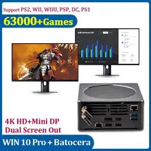 Super Konsole PC Box Retro Spiel Konsole Power Mini PC Bauen in 62000 Spiele Unterstützung Für PS1/PS2/DC/N64/Wii 80 + Emulator