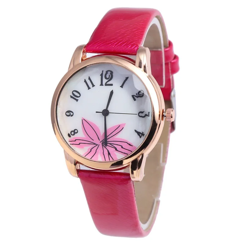 

New Style Fashion Women's Casual Watch Simple with Numbers Measuring Big Red Quartz Watch Versatile Fashion Watch