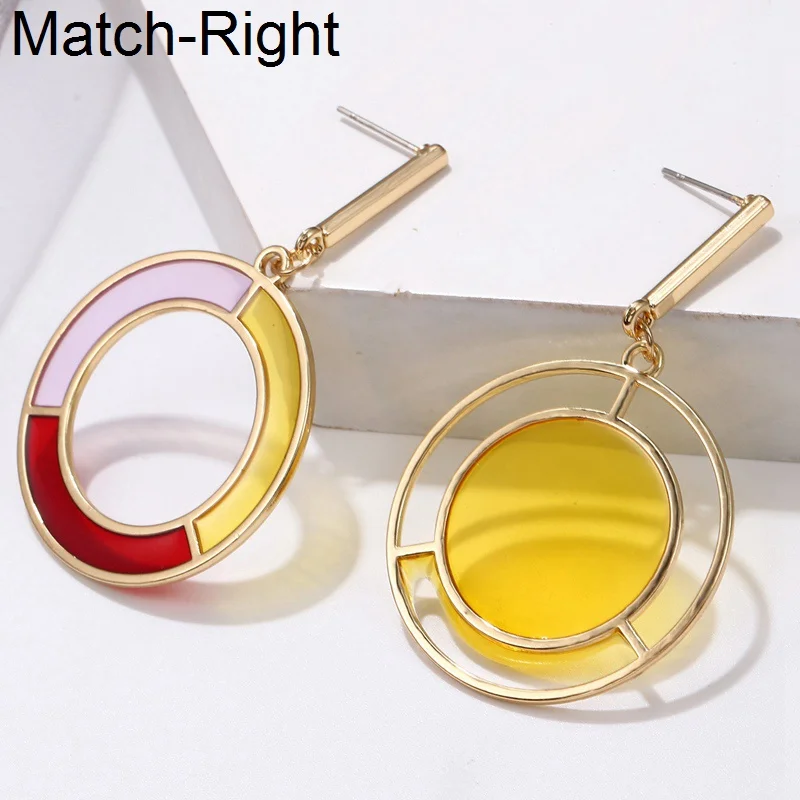 Длинные висячие серьги Match Right золотого цвета для женщин корейские модные