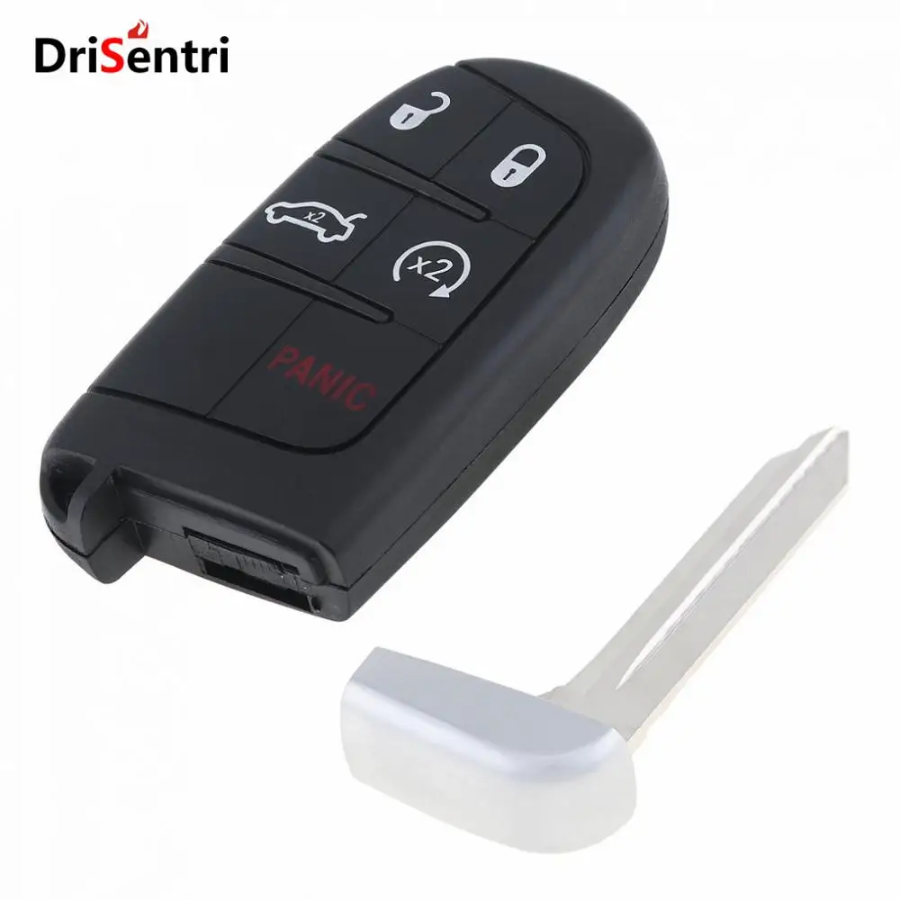

433MHz 4 / 5 Buttons Keyless Uncut Flip Remote Key Fob Transmitter Push Start Fobik M3N40821302 68051387AB for Dodge no Battery