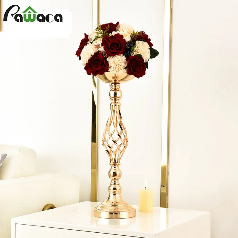 European Metal Candle Holder Golden Hollow Thread Candlestick Wedding Decoration Bar Party Living Room Home | Дом и сад
