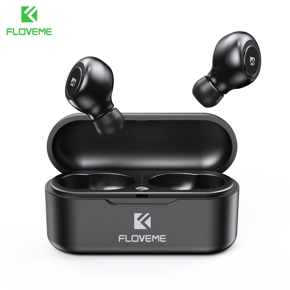 FLOVEME наушники-вкладыши TWS с 5 0 Bluetooth наушники мини беспроводные 3D стерео звук Шум