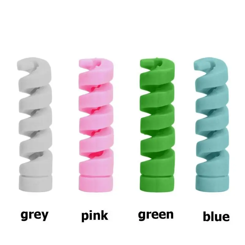 

ALLOYSEED Spiral Charging Cable Protector Saver Cover for iPhone Android USB Charger Cable Cord Protective Sleeve hot sale