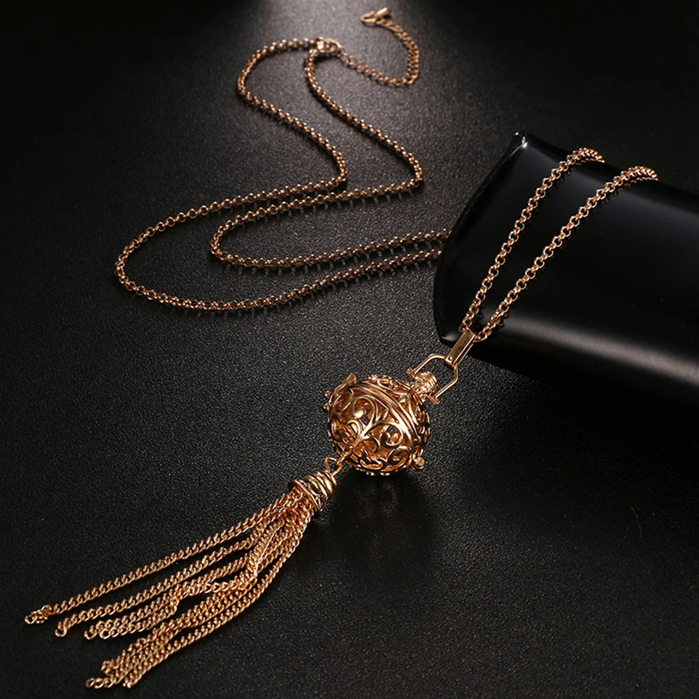 Mexico Chime Music Bell Angel Ball Caller Locket Necklace Tassel Pregnancy Perfume Aromatherapy Diffuser | Украшения и аксессуары