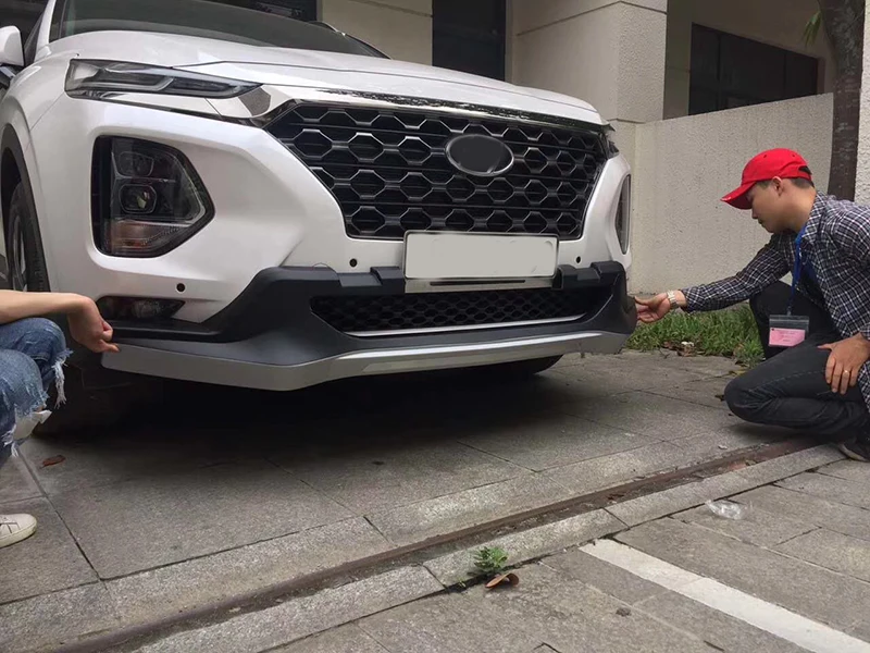 Защитные аксессуары для переднего и заднего бампера Hyundai SANTAFE 2019 2020