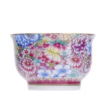 Керамическая чайная чашка серебряное покрытие ручной работы из стерлингового серебра маленькая чайная чаша домашний китайский стиль кунг-фу черный чай галстук Гуань Инь чайная посуда