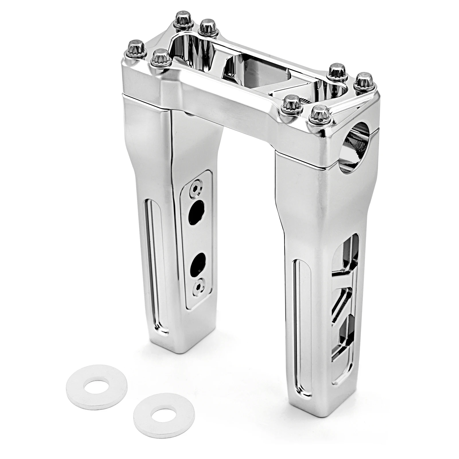 For Harley Dyna Softail Touring Sportster 10" Riser Handlebar Clamp Fit