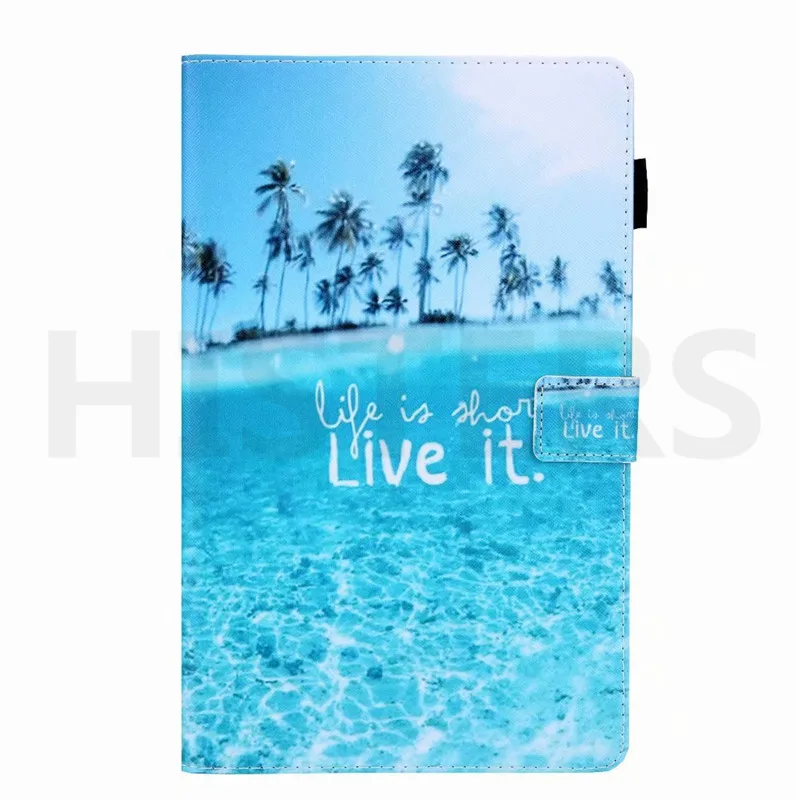 Магнитный Флип-стенд Funda Capa чехол для Samsung Galaxy Tab A 8," с S Pen SM-P200 SM-P205 8,0" планшет Coque - Цвет: HT