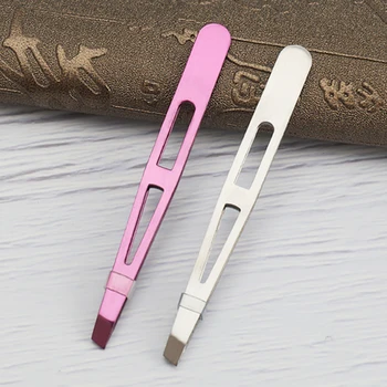

1pc High Quality Eyebrow Tweezers Stainless Steel Pincet Straight Tip Eyebrow Tweezers Face Hair Removal Tools Tweezer