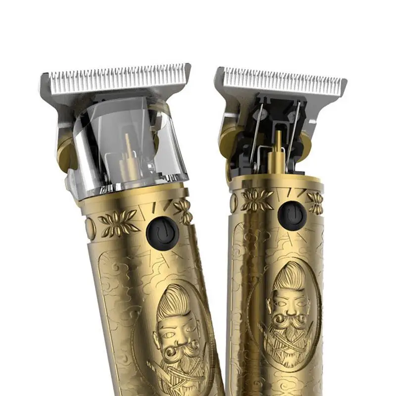 Barber Shop Hair Clipper Professional Hair Trimmer Rechargeable Electric Trimmer Men Engraving Metal USB Charging Hair Clipper