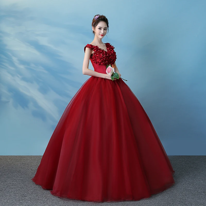 Реальное изображение бордовые платья Quinceanera, детская куртка с цветочной аппликацией vestidos de 15 anos дебютантка бальное платье айва anos