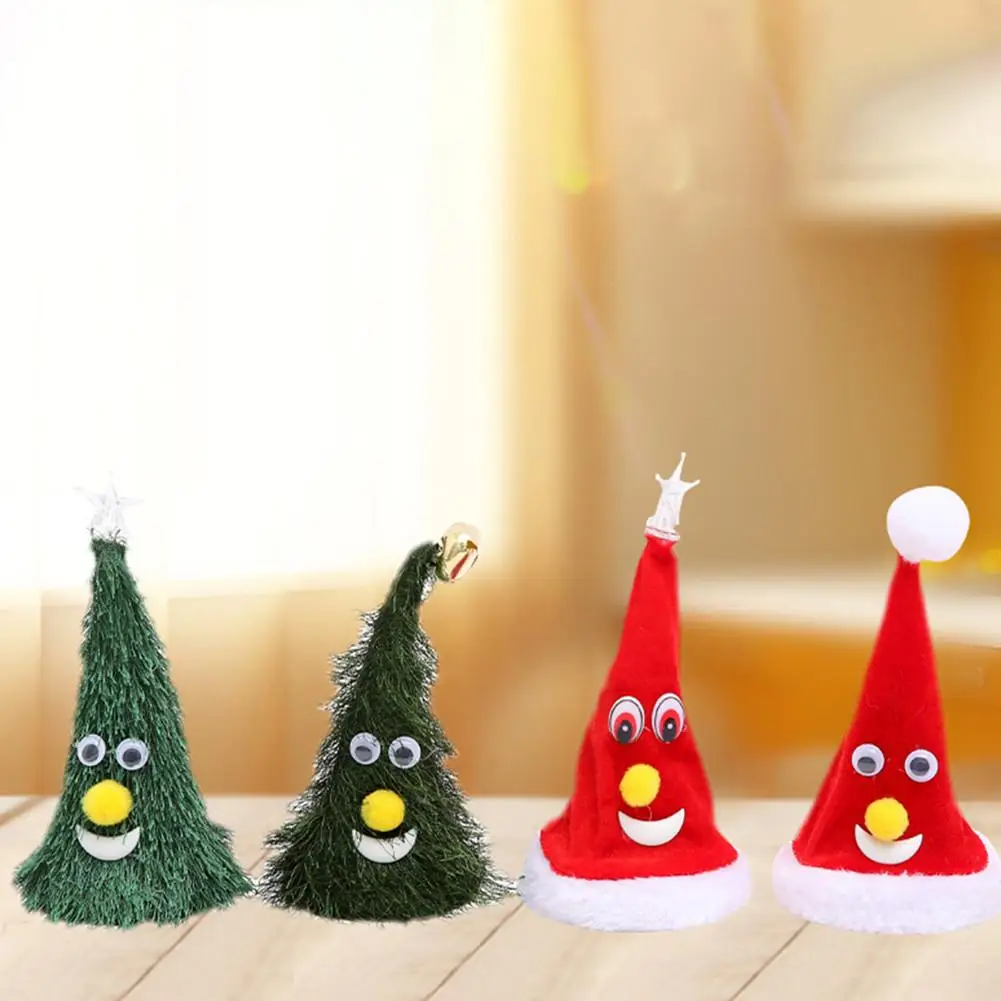 Christmas tree old man toy star clock decoration Christmas gift without battery children's toys holiday supplies