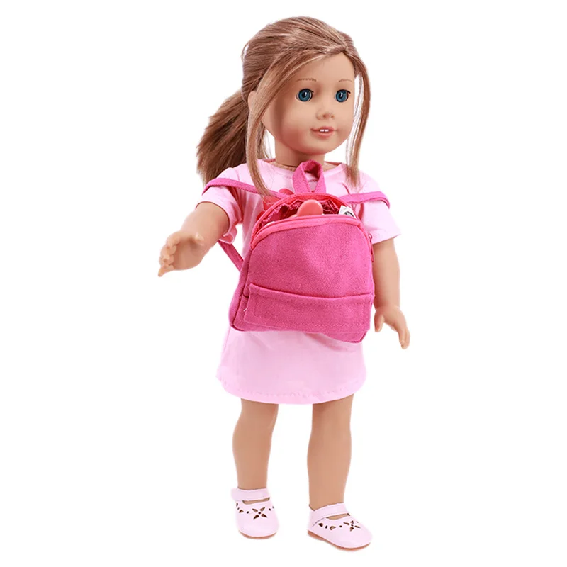 Doll Accessories Plush Doll Accessories Doll Bag Toys Doll Backpack Messenger Bag For American 18Inch Doll