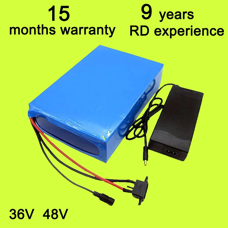 36V 48V 8Ah 10Ah 12Ah 15Ah 20Ah 30Ah Электрический велосипед Батарея E Scooter аккумулятор литиионый