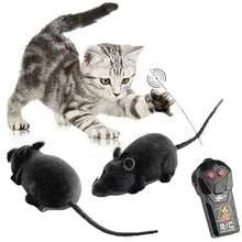 Gato brinquedos de controle remoto sem fio rc simulação mouse brinquedo eletrônico rato ratos brinquedo para gatinho gato novidade brinquedo piadas novidade engraçado