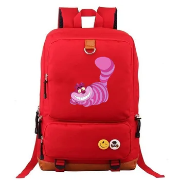 

Cartoon Kawaii Cheshire Cat Kitty Boy Girl School Bag Women Bagpack Teenagers Schoolbags Canvas Men Student Backpack Packsack 5