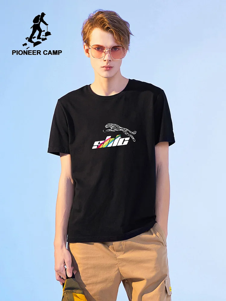 Мужская футболка с коротким рукавом Pioneer Camp Повседневная из 100% хлопка