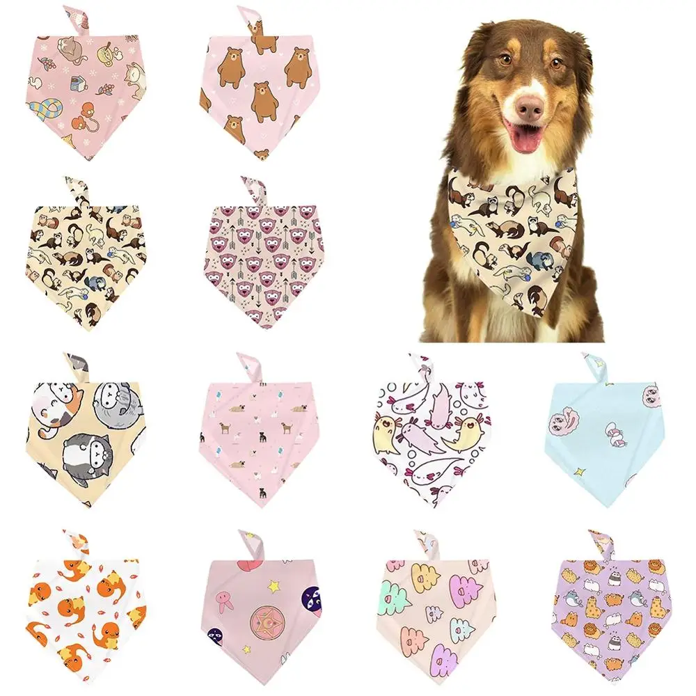 Pet Dog Bandana Collar Neckerchief Triangle Neck Scarf Saliva Towel