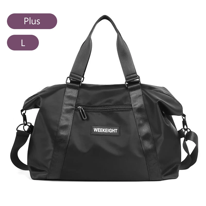 Сухая влажная дорожная сумка, сумки для фитнеса, для занятий йогой, для женщин,, спортивная сумка, спортивная сумка для путешествий, мужская спортивная сумка, XA79A - Цвет: Plus  Black L