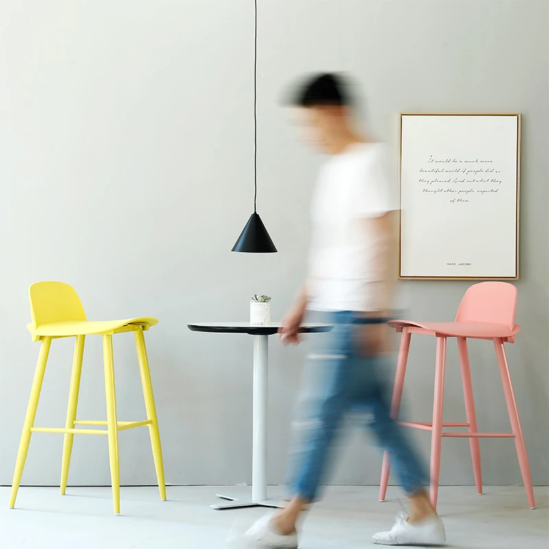 Nordic Bar Counter Chair Modern Simplicity Iron Originality High Foot Chair Modern Commercial Furniture Gold Metal Chair Cheap Nordic Bar Counter Chair Modern Simplicity Iron Originality High Foot Chair Modern Commercial Furniture Gold Metal Chair Cheap